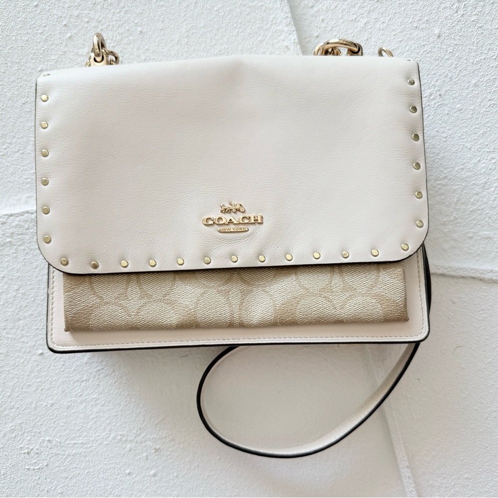 Coach klare crossbody Beige/Khaki Signature Chain in signature canvas - Picture 2 of 8